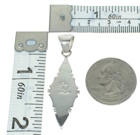 Silver Turquoise Inlay Pendant MX65291