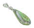Turquoise And Sterling Silver Tear Drop Enhancer Bail Pendant MX65300