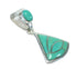 Sterling Silver Turquoise Inlay Pendant MX65360