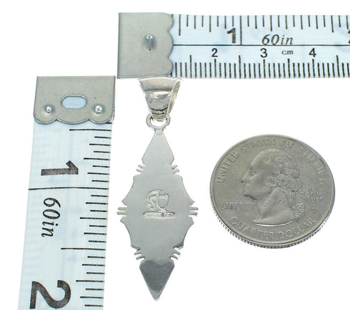 Sterling Silver Southwest Opal And Lapis Inlay Pendant MX64063