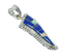 Southwest Opal And Lapis Inlay Sterling Silver Pendant MX64066