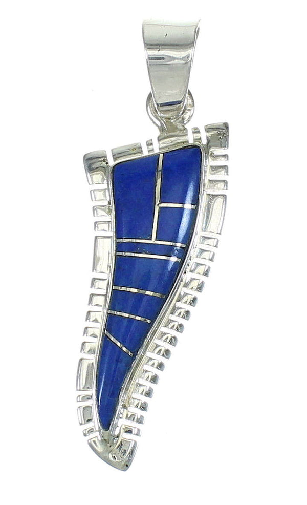 Sterling Silver Southwest Lapis Pendant MX64142
