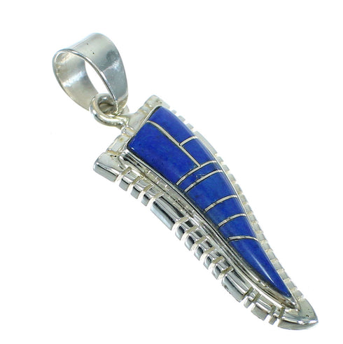 Sterling Silver Southwest Lapis Pendant MX64142