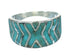 Sterling Silver And Turquoise Southwestern Ring Size 7-1/2 YX79217