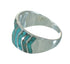 Sterling Silver And Turquoise Southwestern Ring Size 7-1/2 YX79217