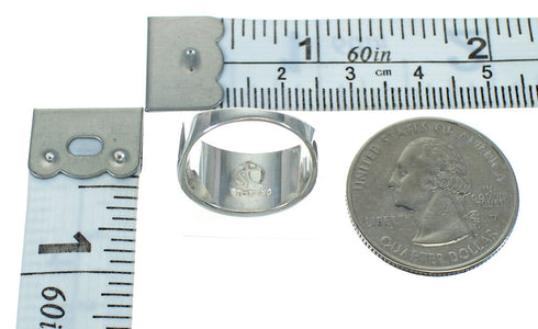 Turquoise And Silver Southwestern Ring Size 5-1/4 YX79238