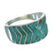 Southwest Turquoise Sterling Silver Ring Size 7-1/2 YX79257