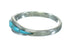 Silver Southwestern Turquoise Inlay Ring Size 5-3/4 WX79472