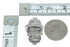 Native American Village Design Multicolor Inlay Silver Ring Size 8 AX79235