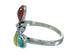 Sterling Silver Multicolor Dragonfly Ring Size 7-3/4 AX79313