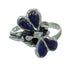 Silver Magenta Turquoise Inlay Dragonfly Ring Size 5-1/4 AX79398