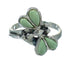Turquoise Inlay Southwestern Silver Dragonfly Ring Size 5-3/4 AX79465