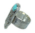 Southwest Turquoise Silver Butterfly Ring Size 7-1/2 YX69956