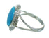 Southwestern Turquoise And Authentic Sterling Silver Jewelry Ring Size 5-3/4 YX69991
