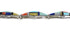 Southwest Sterling Silver Multicolor Link Bracelet AX65937