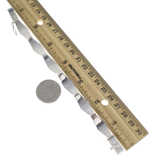 Southwest Sterling Silver Multicolor Link Bracelet AX65937