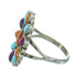 Sterling Silver Multicolor Ring Size 7 QX70487
