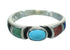 Silver Multicolor Inlay Southwestern Ring Size 6-1/4 QX70672