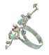 Southwestern Sterling Silver Coral And Turquoise Jewelry Ring Size 8-3/4 WX82770