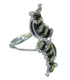 Southwest Silver Turquoise Needlepoint Ring Size 5-1/4 YX80680