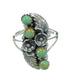 Turquoise Sterling Silver Southwestern Flower Ring Size 5 YX81010