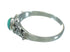 Southwestern Turquoise Silver Ring Size 4-3/4 YX81140