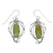 Southwest Turquoise Silver Hook Dangle Earrings RX65147