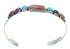 Southwest Sterling Silver Multicolor Cuff Bracelet VX64972