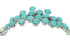 Turquoise And Sterling Silver Southwest Jewelry Link Bracelet VX64891