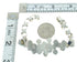 Turquoise And Sterling Silver Southwest Jewelry Link Bracelet VX64891