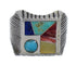 Multicolor Silver Southwest Ring Size 8 YX75811