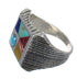 Multicolor Silver Southwest Ring Size 8 YX75811