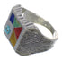 Multicolor Silver Southwestern Ring Size 7-1/2 YX75814