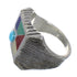 Multicolor And Silver Southwestern Ring Size 7-1/2 YX75834