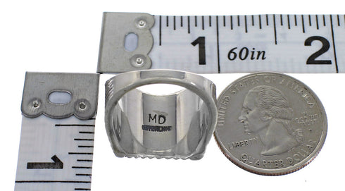 Multicolor And Silver Southwestern Ring Size 7-1/2 YX75834