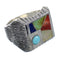 Southwest Sterling Silver Multicolor Ring Size 7-3/4 YX75855