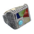 Southwest Sterling Silver Multicolor Ring Size 7-3/4 YX75855