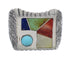 Southwest Silver Multicolor Ring Size 6-1/2 YX75853