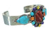 Multicolor And Southwest Genuine Sterling Silver Cuff Bracelet VX65066