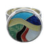 Multicolor And Authentic Sterling Silver Southwest Ring Size 5-3/4 YX77509
