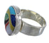 Multicolor And Authentic Sterling Silver Southwest Ring Size 5-3/4 YX77509