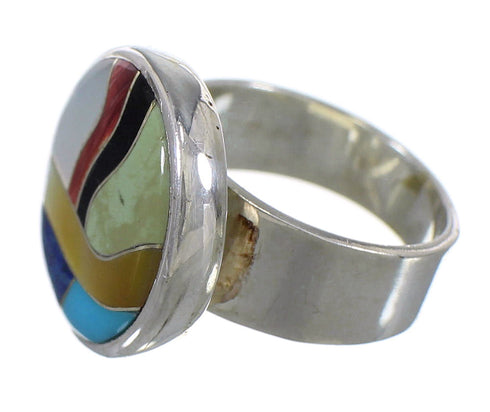 Silver Multicolor Southwest Ring Size 5 YX77511