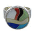 Sterling Silver And Multicolor Southwestern Ring Size 8 YX77525