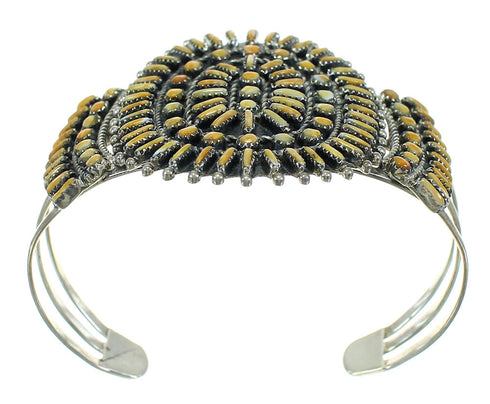 Genuine Sterling Silver Oyster Shell Southwestern Cuff Bracelet RX65311