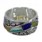 Silver Multicolor Water Wave Ring Size 5-3/4 YX75473