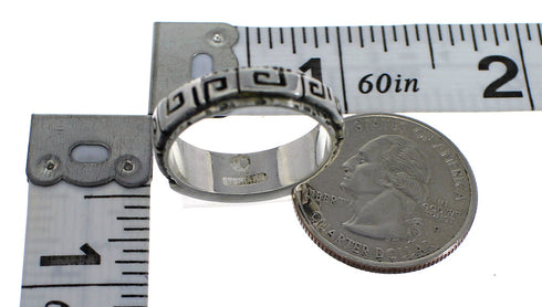 Water Wave Multicolor And Sterling Silver Southwestern Ring Size 5-1/2 YX75533