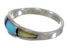 Sterling Silver Multicolor Inlay Southwestern Ring Size 4-3/4 QX77953