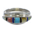 Multicolor Inlay Genuine Sterling Silver Southwestern Ring Size 5-1/2 QX77974
