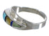 Multicolor Inlay Genuine Sterling Silver Southwestern Ring Size 5-1/2 QX77974
