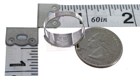 Multicolor Inlay Genuine Sterling Silver Southwestern Ring Size 5-1/2 QX77974